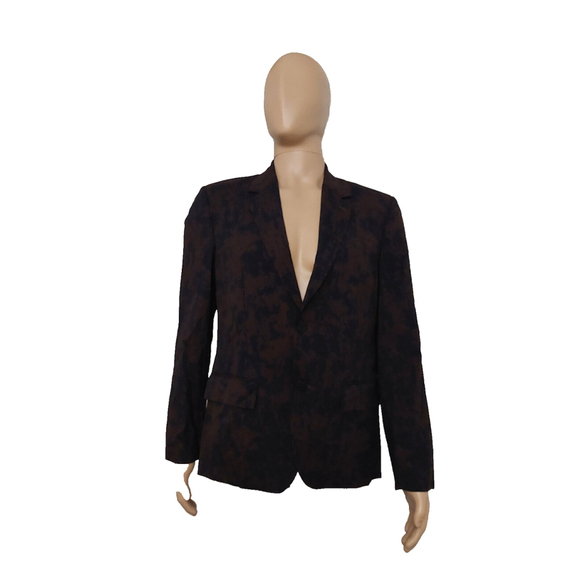 Marc by Marc Jacobs Deep Beet Print Lined Wool Blazer Suit Jacket Sz M NWT $488 - Picture 6 of 16